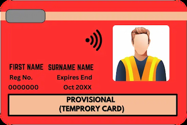 Red Provisional Card