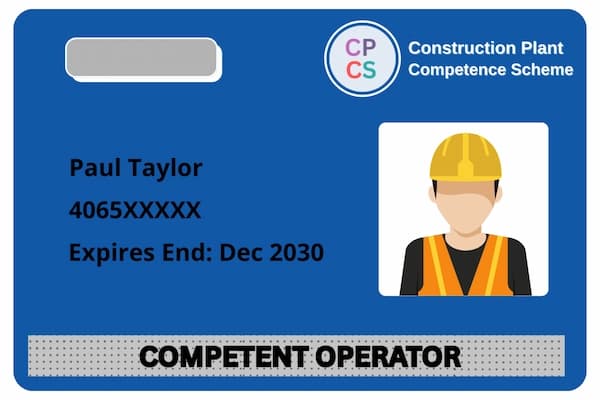 CPCS Competent Operator Card for Renewal